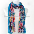 New Fashion Women\'s Soft Wrinkle Scarf Viscose Blend girl Wrap Shawl printing scarf